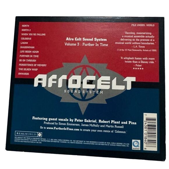 Volume 3: Further in Time by Afro Celt Sound System (CD, Jun-2001, Real World..) - Picture 2 of 8